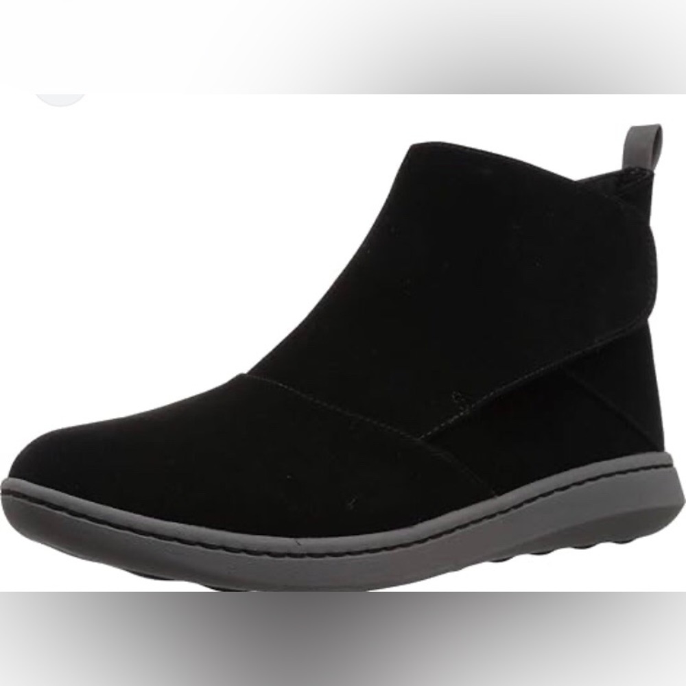Clarks Black Step Move Up Stylish Ankle Boots Shoes 8M